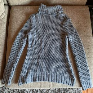Gray knitted sweater
